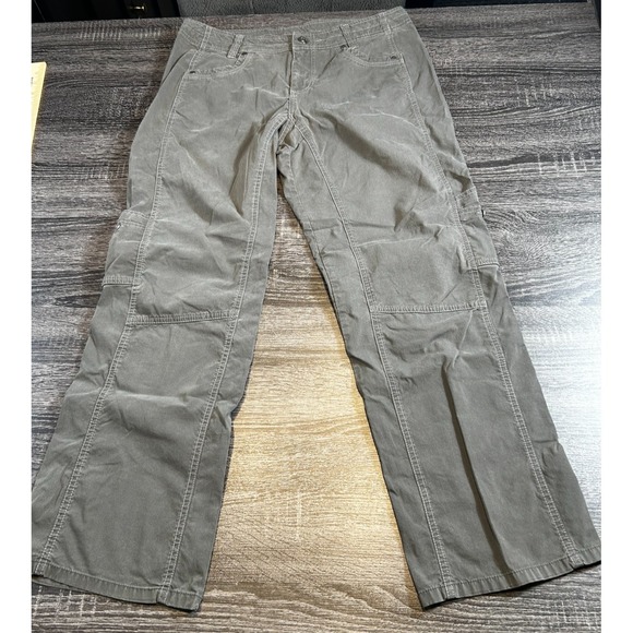 Kuhl  - Women's 12 Short - Cargo Hiking Pants Green Outdoor Utility Pockets - Picture 1 of 10